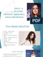 Selena Gomez - A Description of The Character