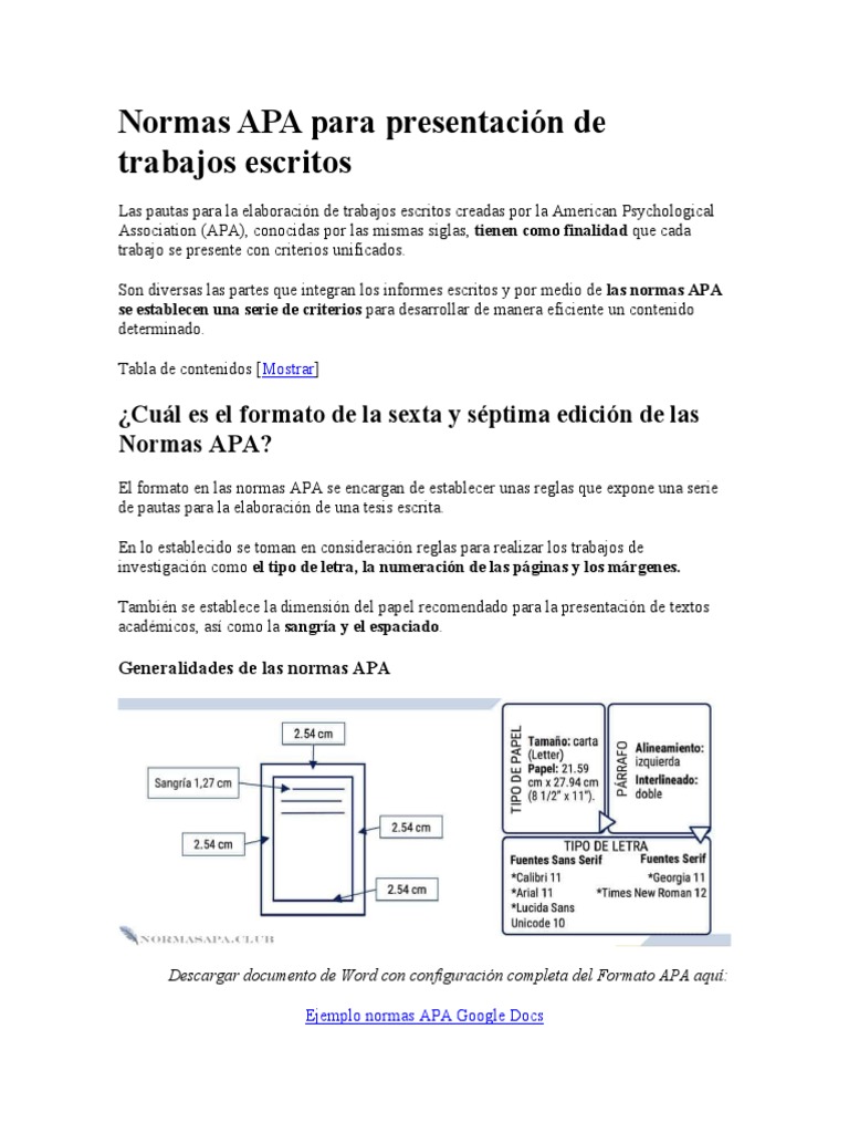 Normas APA para Documentos en Google Docs | PDF | Estilo apa | Bibliografía
