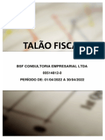 BSF - Talao Fiscal Eletronico