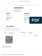 Canada Post - Customs Data Collection - Print