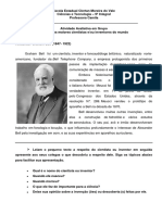 1o Bi - Atividade Do Dia 29.03 Maiores Cientistas para Os Alunos