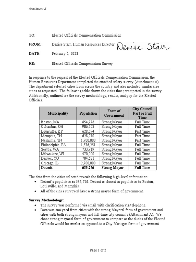 2023 Elected Officials Compensation Commission Memo Attachment A
