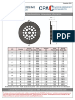 CPA 50E dimensional information and specifications for pipe sizes 2"-36