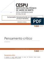 Fontes e Estratégias de Promoção Do Pensamento Crítico