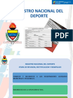 Presentación Registro Nacional de Deporte