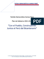 Somos Peru - Plan de Gobierno 2021 - 2026