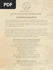 Evolutionary Herbalism Book Recommendations