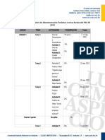 CALENDARIO DE ACTIVIDADES - Admon Turistica