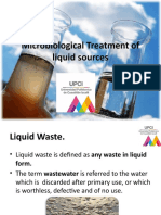 Microbiological Treatment of Liquid Sources U2