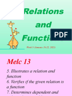 WK 3 Relation and Function