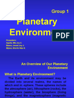 Planetary Environment