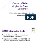 SDMX Data Exchange Model Introduction