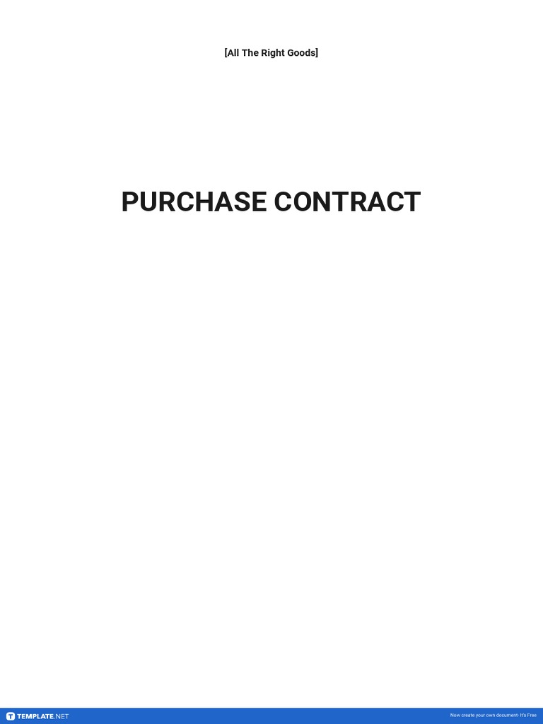 Purchase Contract for Art and Supplies | PDF | Contractual Term | Prices