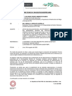 Nforme Tecnico #006-2022/Psi/Sugepird/Samg: Año Del Fortalecimiento de La Soberanía Nacional