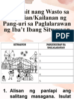 Paggamit Nang Wasto Sa Kayarian