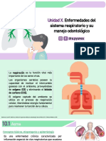 Unidad X. Enfermedades Del Sistema Respiratorio y Su Manejo Odontológico