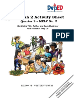 LAS-English-G2 - Q2 - LAS 5 - Identify-Title-Author-And-Book-Illustrator-And-Tell-What-They-Do