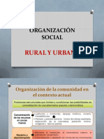 3.1 Organización Rural y Urbana