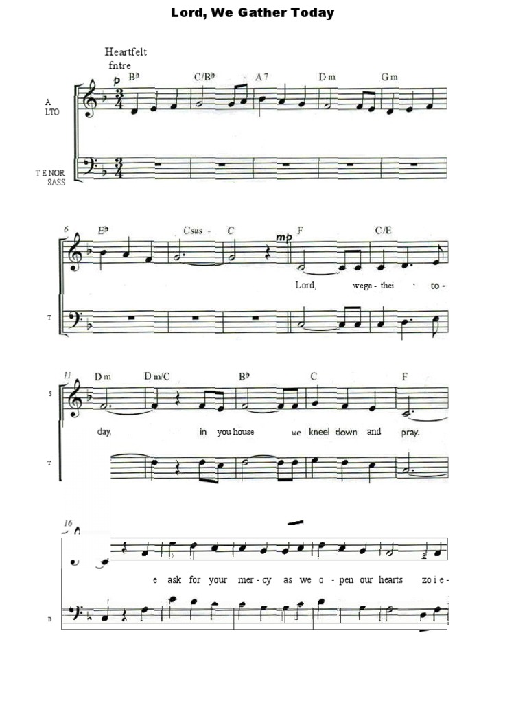 Lord We Gather Today Lyrics