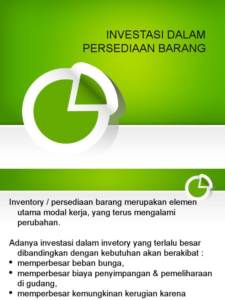 Investasi Persediaan Barang | PDF