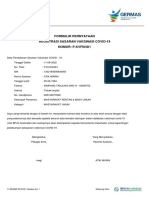 Formulir Pernyataan Registrasi Sasaran Vaksinasi Covid-19 Nomor: P-Kvfi04D1