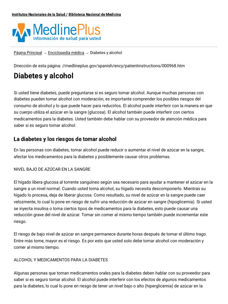 Alcohol Medlineplus