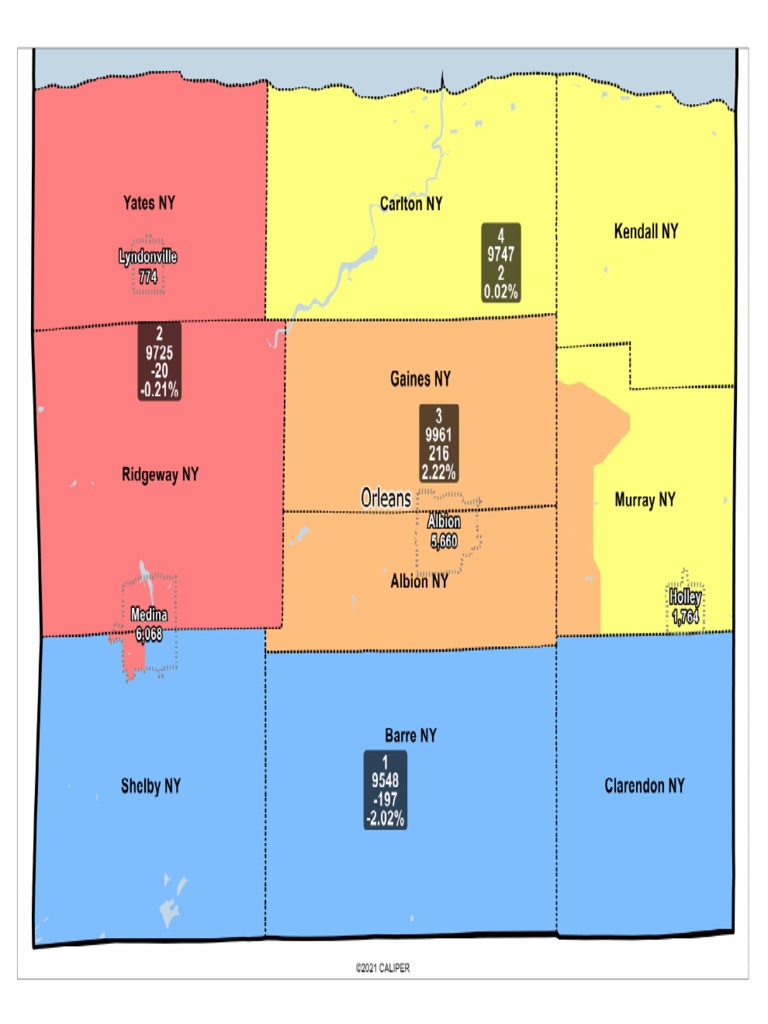 Orleans County Redistricting Map PDF