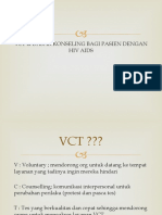 VCT dan Dasar Konseling bagi Pasien dengan HIV AIDS