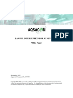 Lawful Interception For 3G Networks White Paper: November, 2005 Aqsacom Document No. 040450