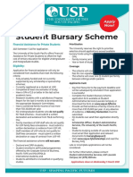Student Bursary Scheme - Sat 13 Feb