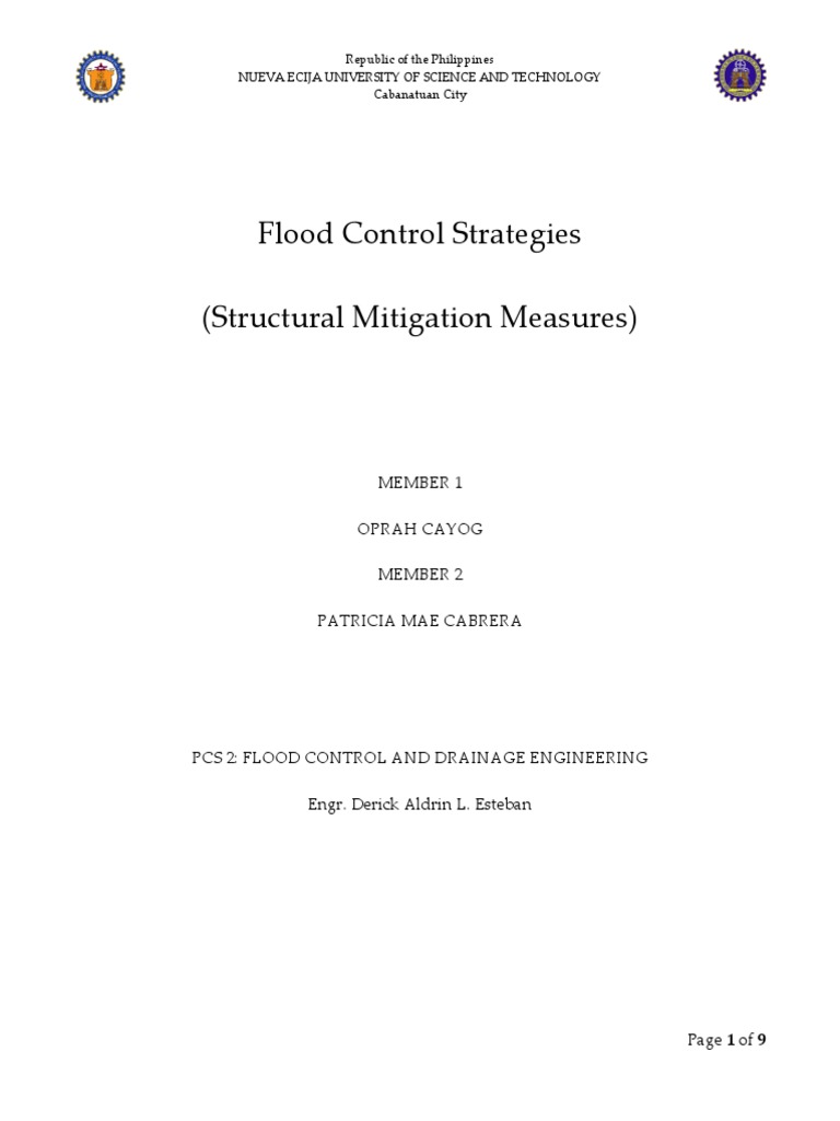 Structural Flood Control Strategies | PDF | Flood | Levee