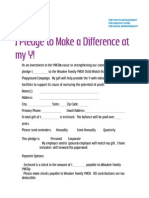 Playground Pledge Sheet