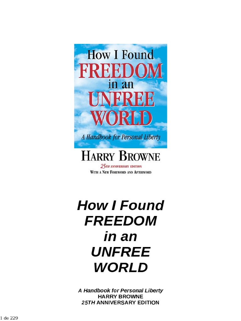 How I Found Freedom in An Unfree World A Handbook For Personal PDF