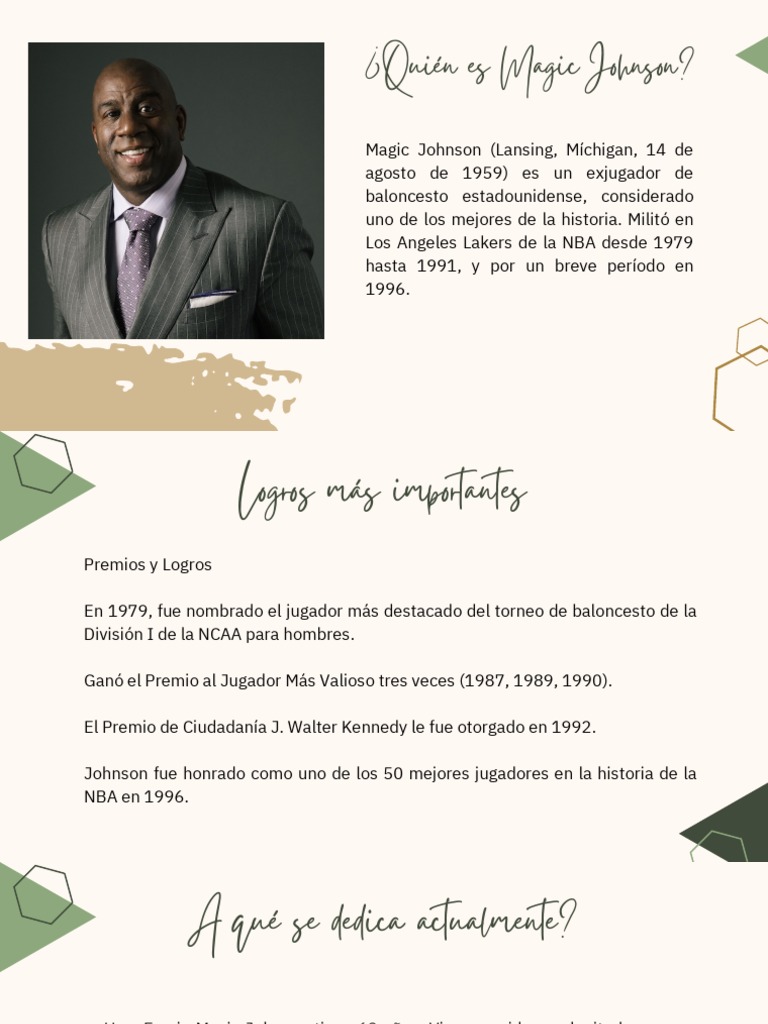 Magic Johnson: Legado y Actualidad | PDF