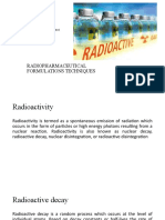 Radiopharmaceutical Formulations Techniques: NOSHEEN MAQBOOL (M.Phil 1st Semester) PHM 753