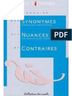 Dictionnaire Des Synonymes, Nuances Et Contraires (WWW - Livrebooks.eu)