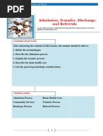 Admission, Discharge, Transfer and Referrals