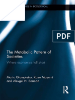 Book - The Metabolic Pattern of Societies. Where Economists Fall Short