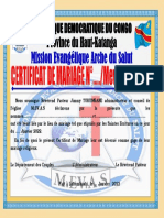 Certificat de Mariage Mevas2