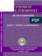 ISC Pupil Performance Analysis