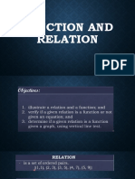 Function and Relation