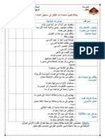 بطاقة تقييم استعدادات الطّفل في مستهل السّنة التّحضيريّة