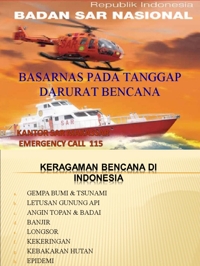 Sar DLM Tanggap Darurat Bencana | PDF