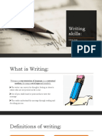 Lecture 7 Writing Skills