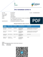 Vaksinasi Lengkap Covid-19 Kartu Vaksin KIDANIYAH