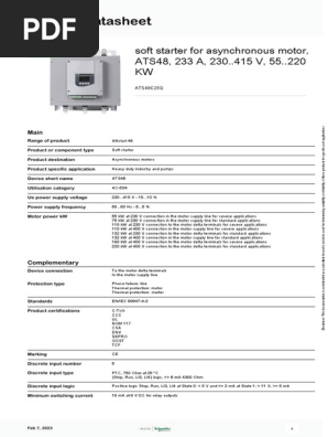 Scheda Driver Soft Start ATS48C25Q 132 KW - Alimentazione VX5G48C25Q