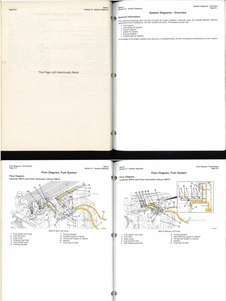 QSX15 System Diagram PDF Turbocharger Fuel Injection