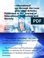 Trends in Educational Technology Through The Lens of The Highly Cited Articles Published in The Journal of Educational Technology and Society