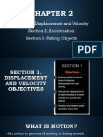 Chapter 2. Section 2.1 Displacement and Velocity