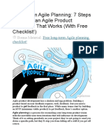 7 Steps For Agile Product Road Map